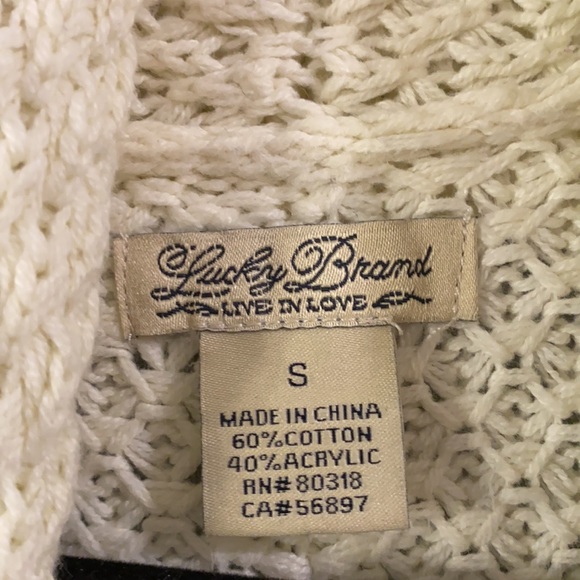 Lucky Brand Cream Cardigan - Picture 2 of 6